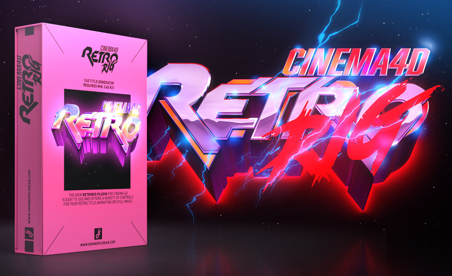 RetroRIG - C4D Title Generator